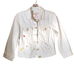 American Eagle Outfitters Cream  Pure Cotton Denim Jacket. M